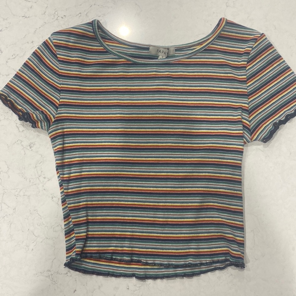 Papaya Colorful Crop Top